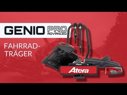 Atera GENIO PRO ADVANCED Fahrradträger AHK abklappbar 2-ER 022785 black Edition Bus, Transporter etc