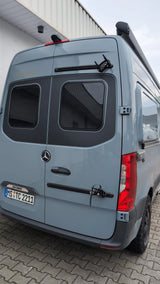 PUSHrack V2 Fahrradträger/Halter für Kastenwagen ab 2,25m Crafter, MAN TGE, Sprinter, Fiat Ducato, Boxer, Jumper Movano Heckträger vertikal Push Components