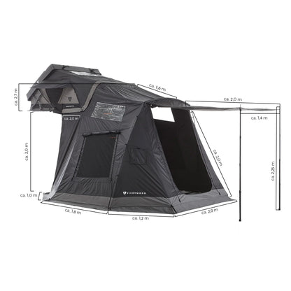 Vorzelt VickyWood Mighty Oak 165 light für hohe Fahrzeuge