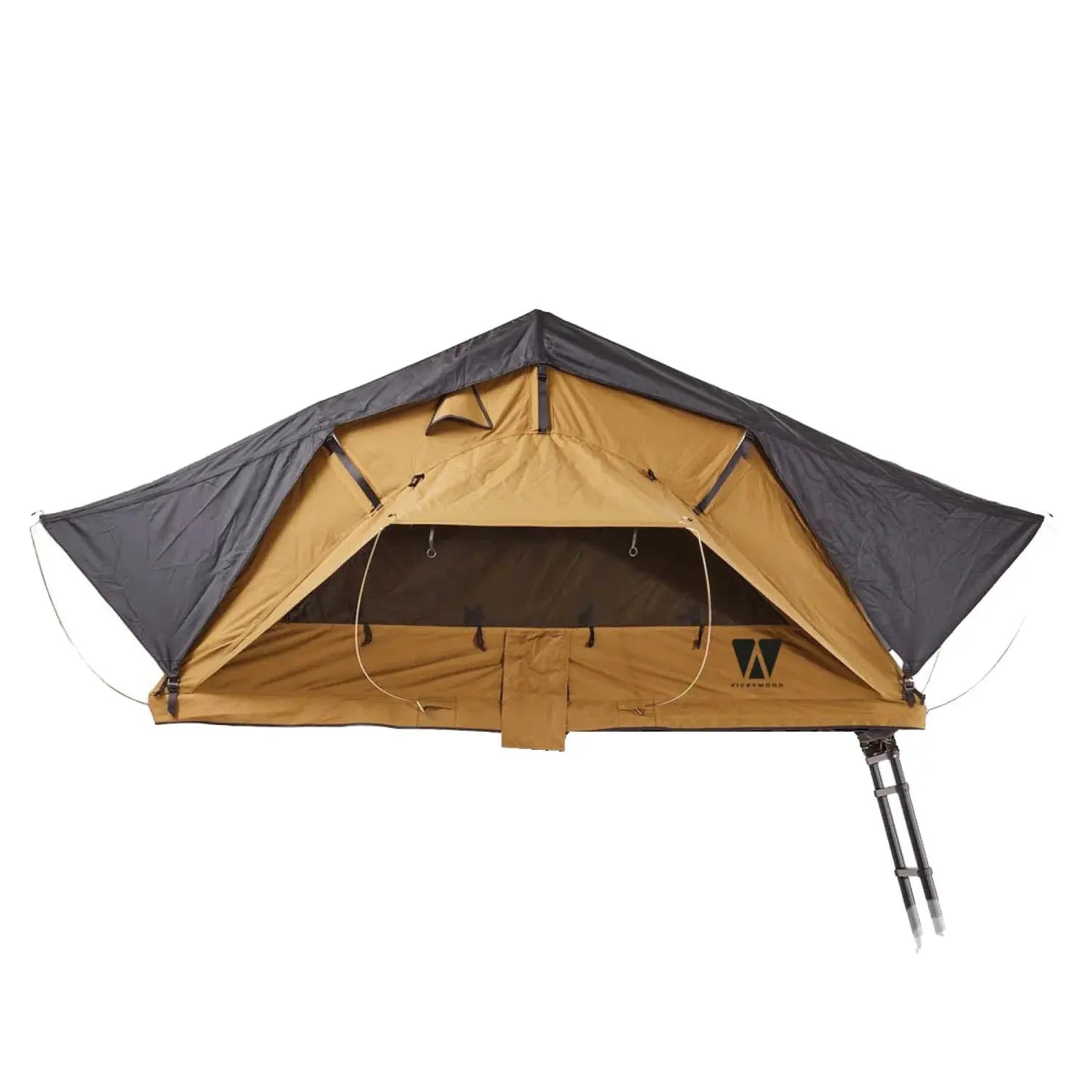 VickyWood Smal Willow 140 Dachzelt 62kg inkl Leiter 240x140cm goldbraun