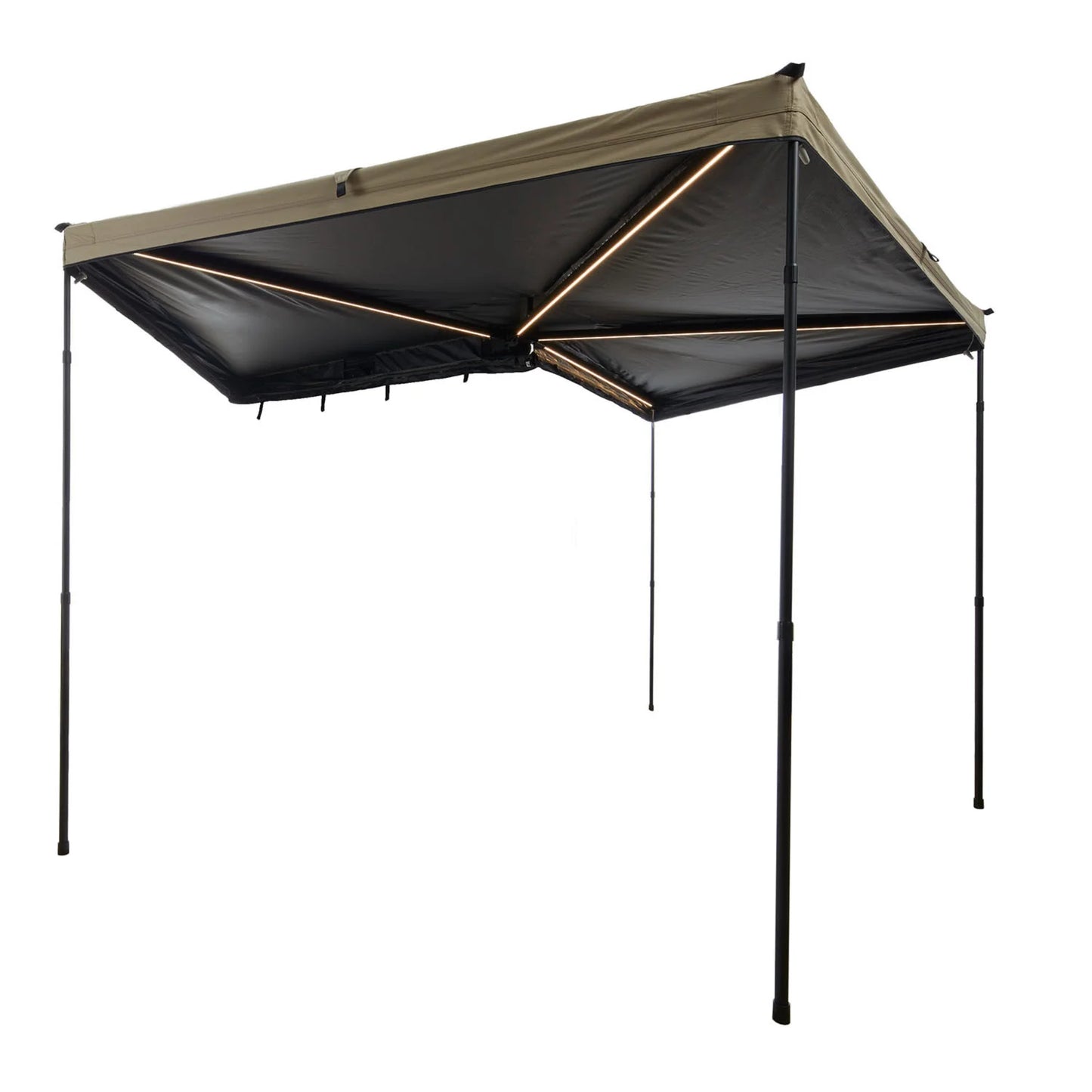 VICKYWOOD 270° Markise LIGHT LEAF 200 cm